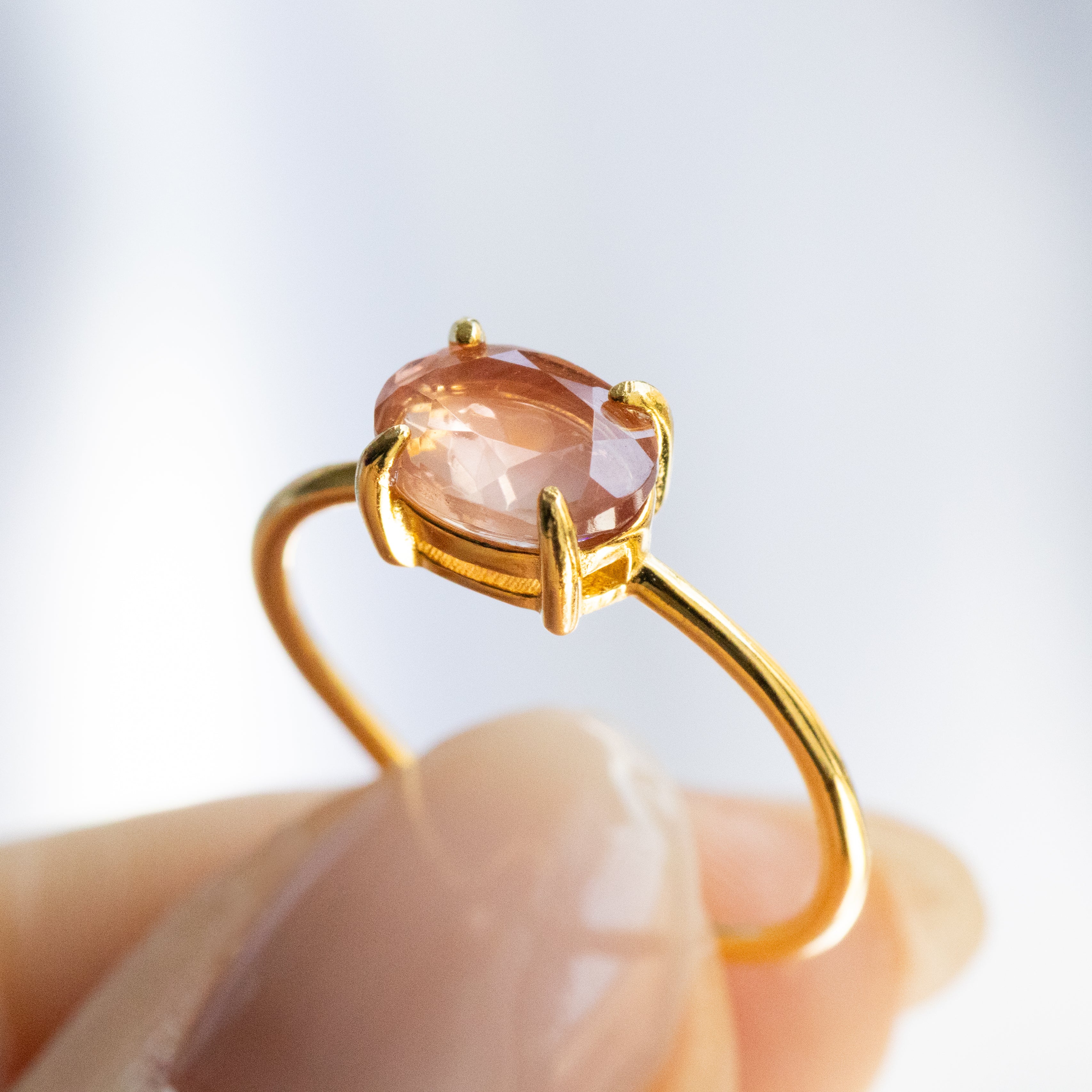 オレゴンサンストーン 原石 シルバーリング 天然石 B オレゴンサンストーン 原石 シルバーリング 天然石 B