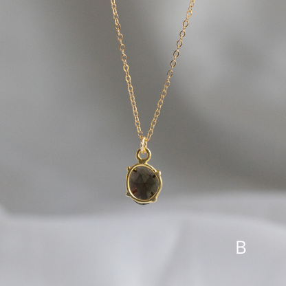 【3点限定】1点ものブラックオパールネックレス（14kgf)