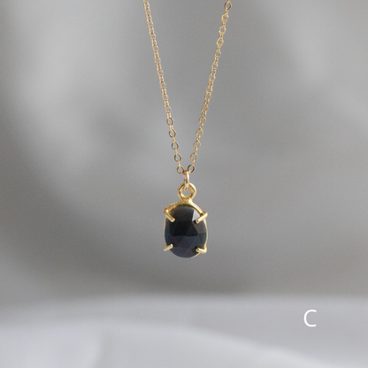 【3点限定】1点ものブラックオパールネックレス（14kgf)