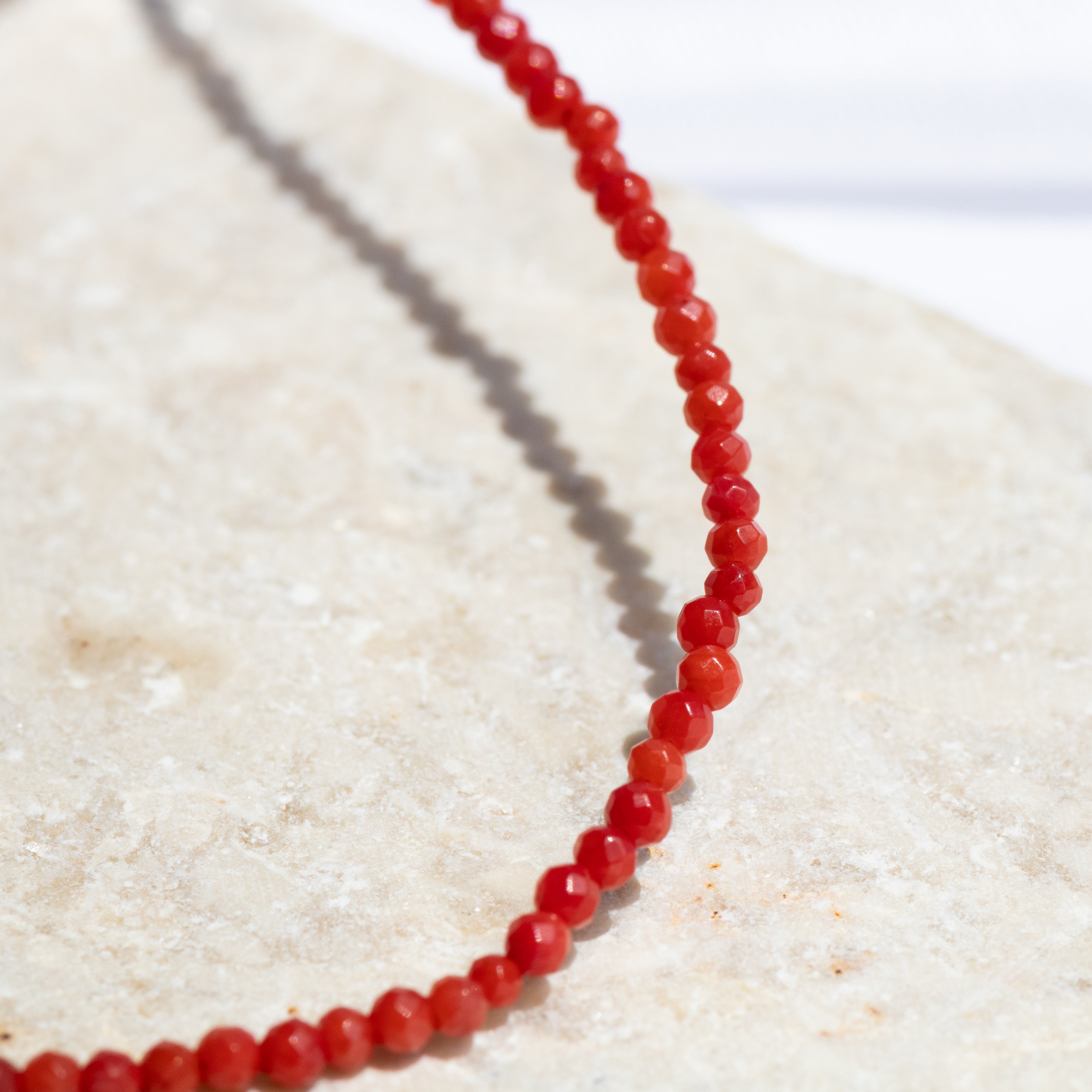 コーラルビーズネックレス コーラルビーズネックレス BRIGHT 3nd別注 NECKLACE 【CORAL】ブライト