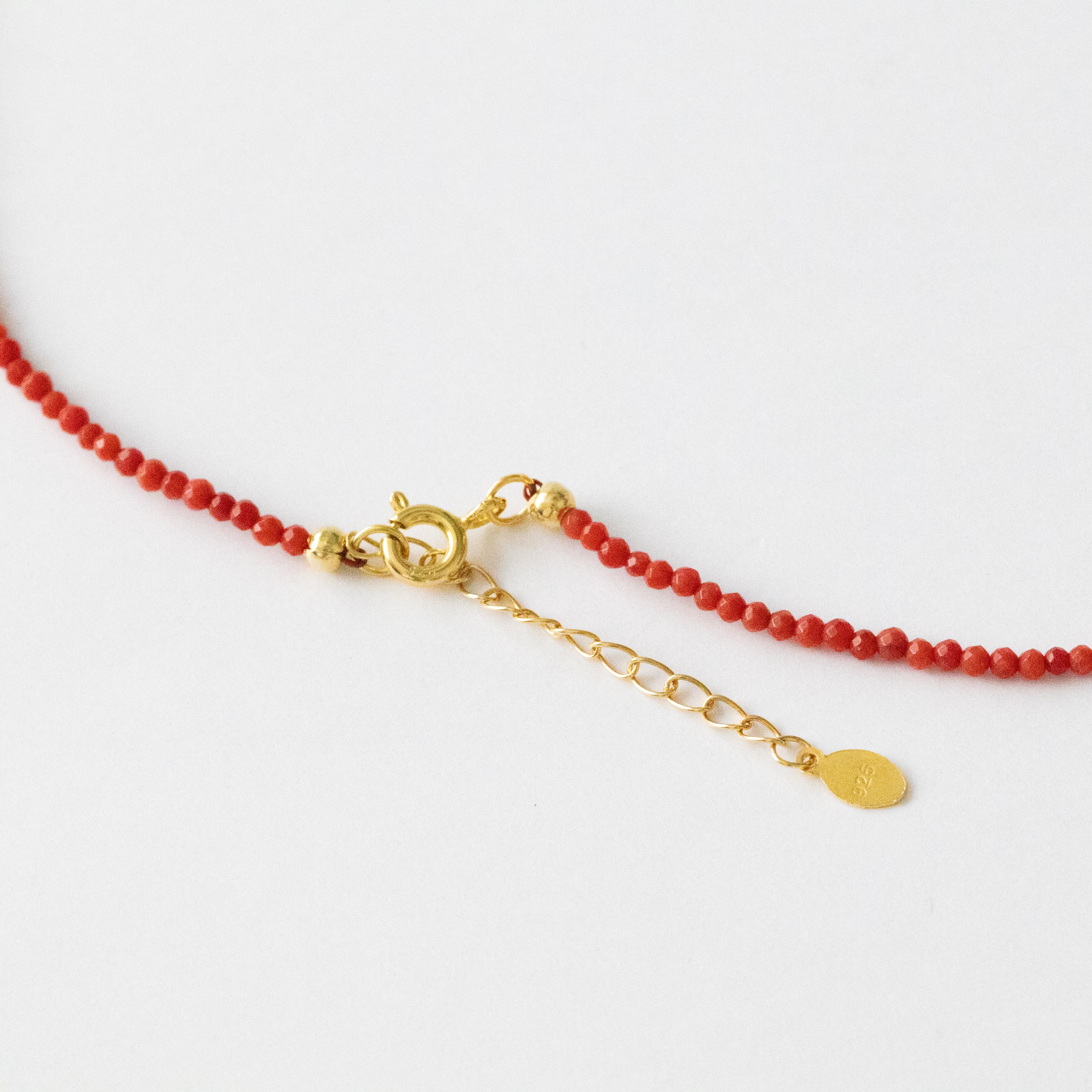 ミニマル】レッドコーラル（赤珊瑚） ショートネックレス – Stream Jewelry