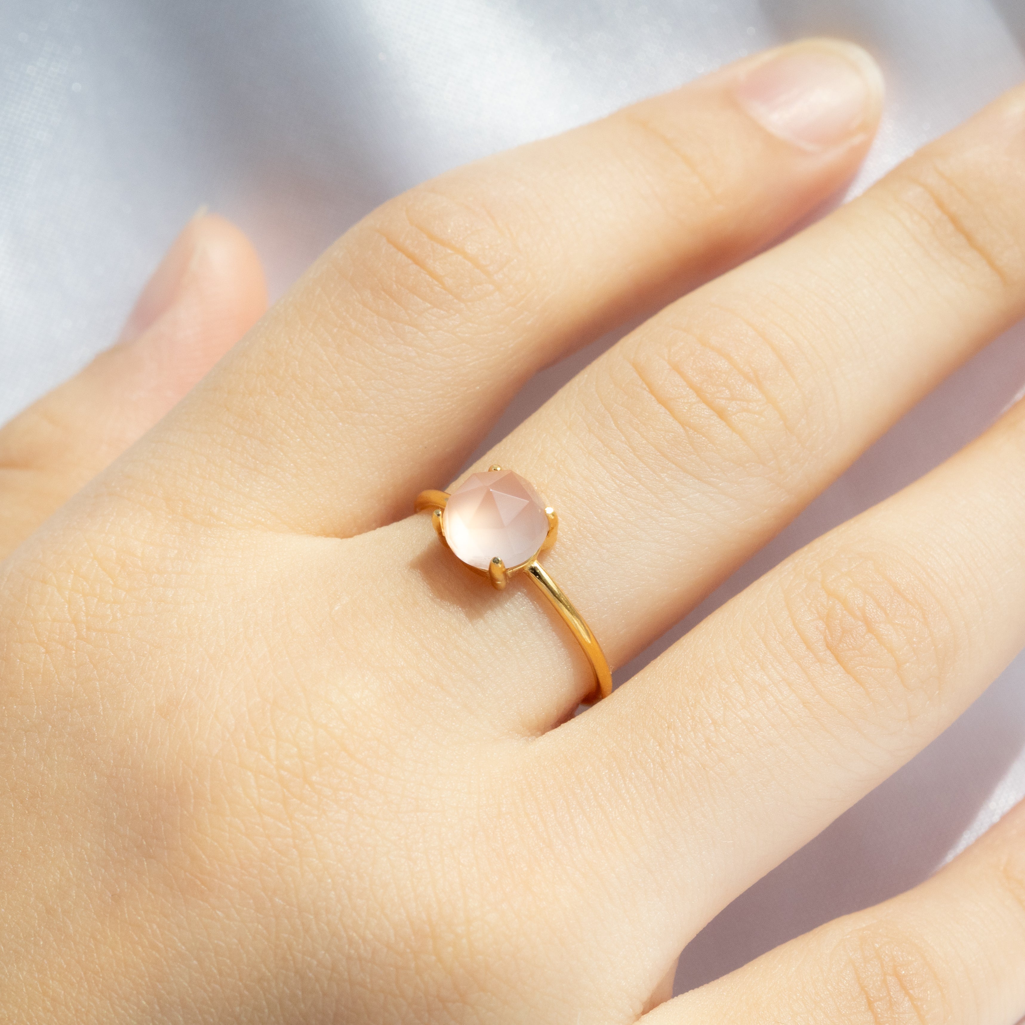 10k ラウンドリング ラウンド リング／10K ピンクゴールド | KAORU (Women