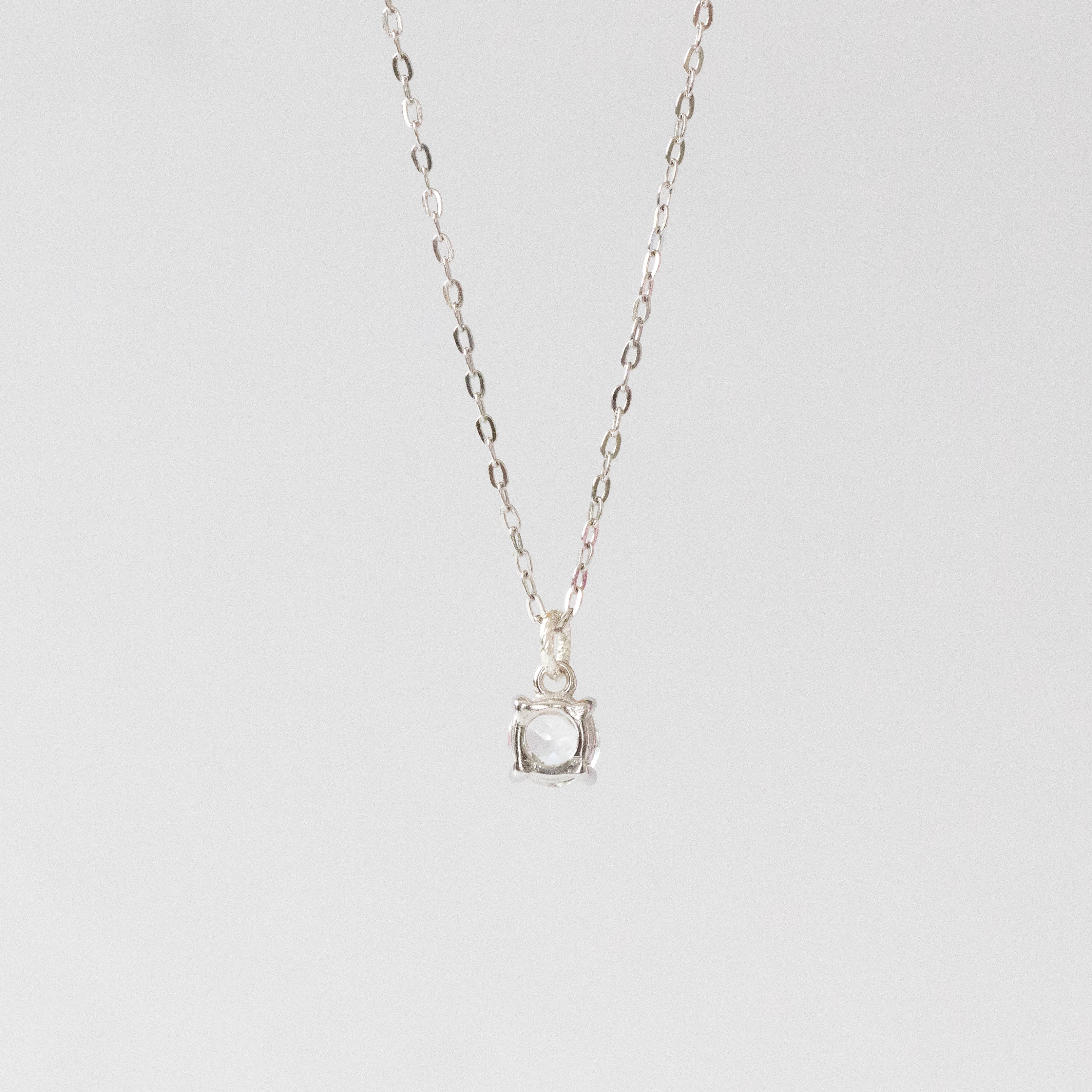 Silver925】宝石質AAAホワイトトパーズ 1粒ネックレス – Stream Jewelry