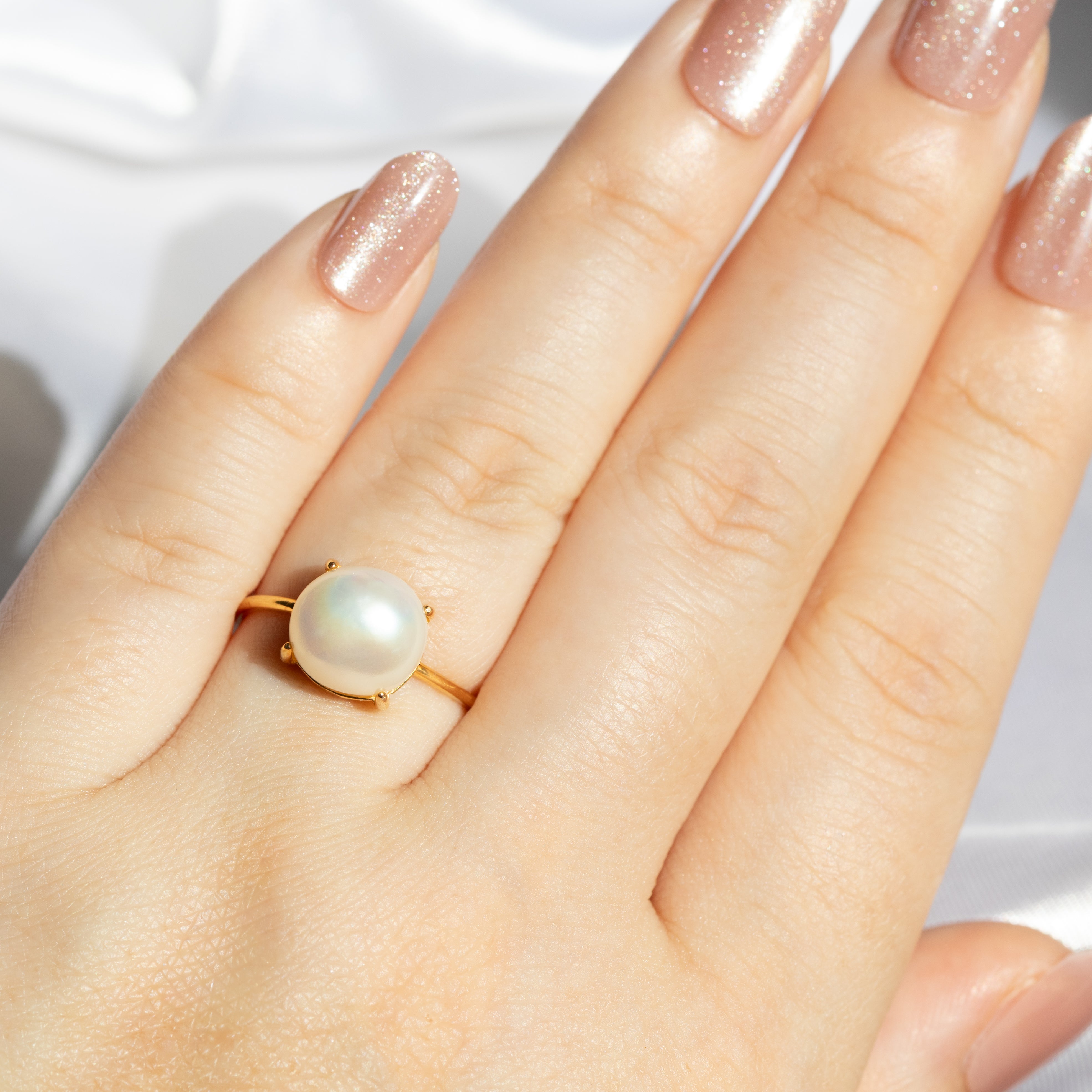 数量限定】淡水バロックパールリング（Silver925 18kgp） – Stream Jewelry