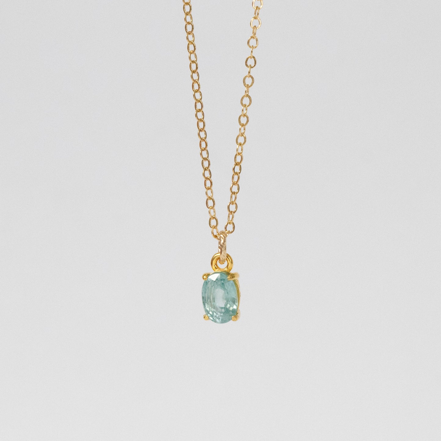 【2点セット】天然ブルージルコン リング＆ネックレス（Holiday collection2025）