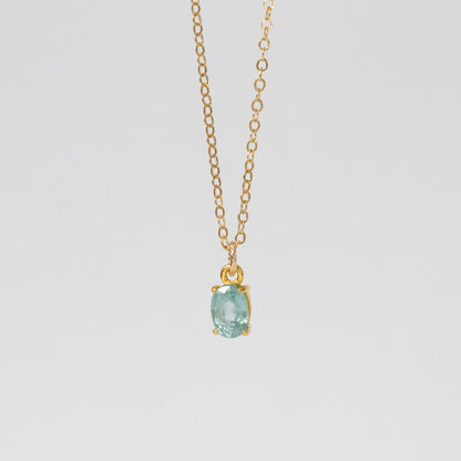 【2点セット】天然ブルージルコン リング＆ネックレス（Holiday collection2025）