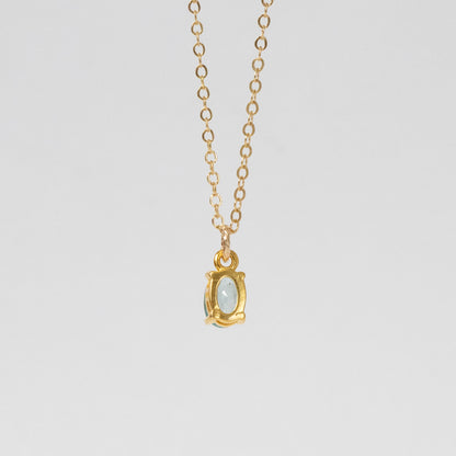 【2点セット】天然ブルージルコン リング＆ネックレス（Holiday collection2025）