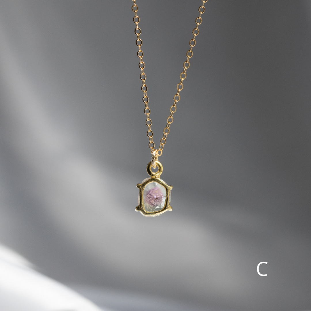 【3点限定】1点もの天然バイカラートルマリンネックレス（14kgf)