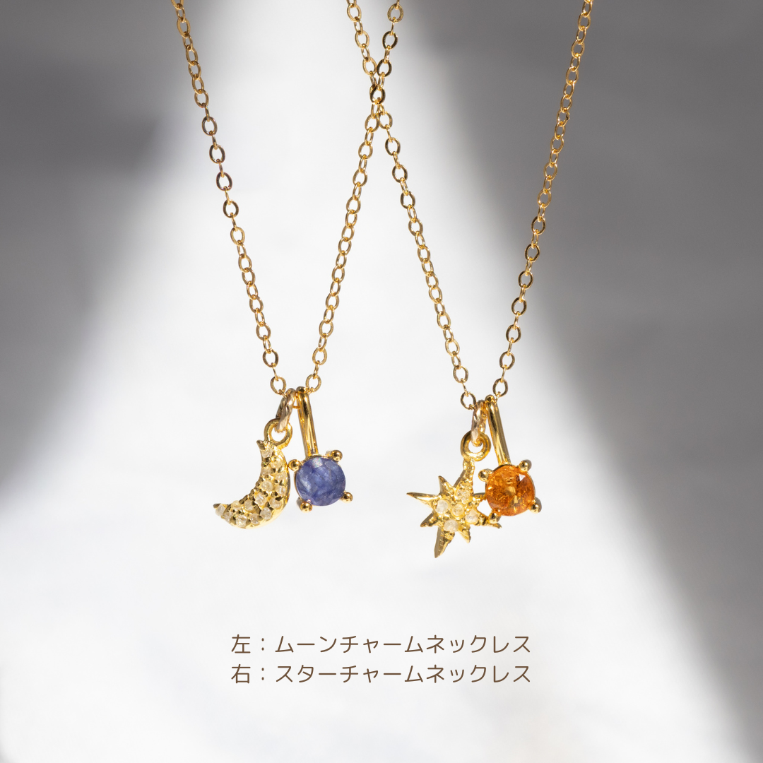 【人気再販売】2Way 天然ダイヤモンドチャームネックレス
