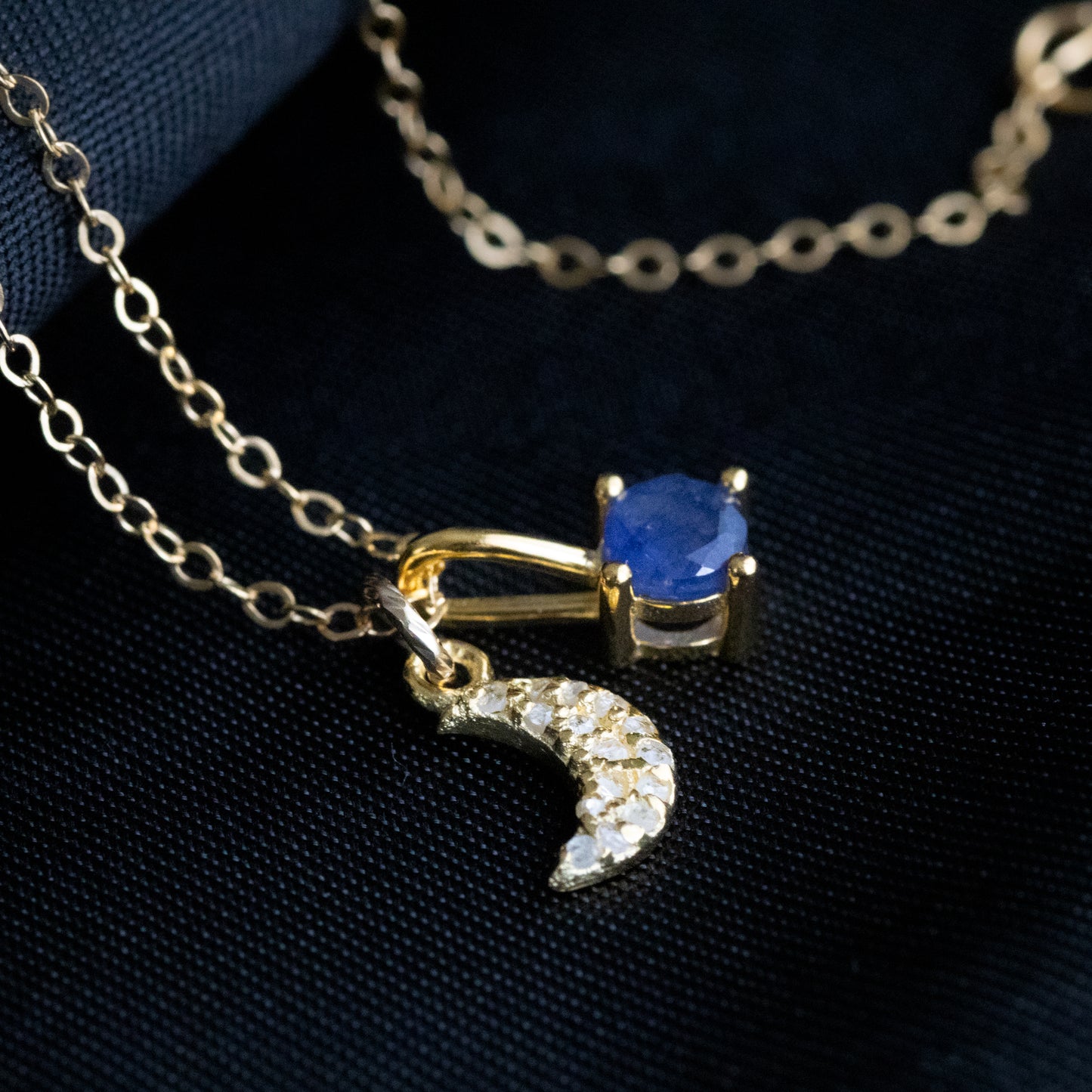 【人気再販売】2Way 天然ダイヤモンドチャームネックレス
