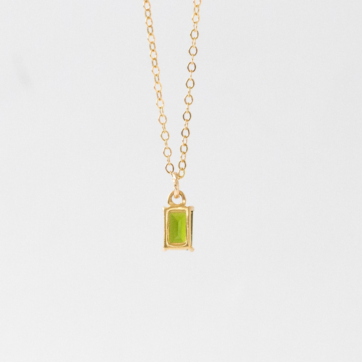 【上品】宝石質AAAクロムダイオプサイド レクタングルネックレス（14kgf）