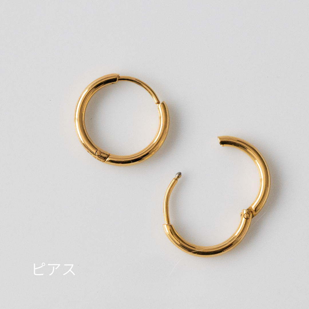 【ピアス／イヤリング】ピンクエピドート チェーンピアス