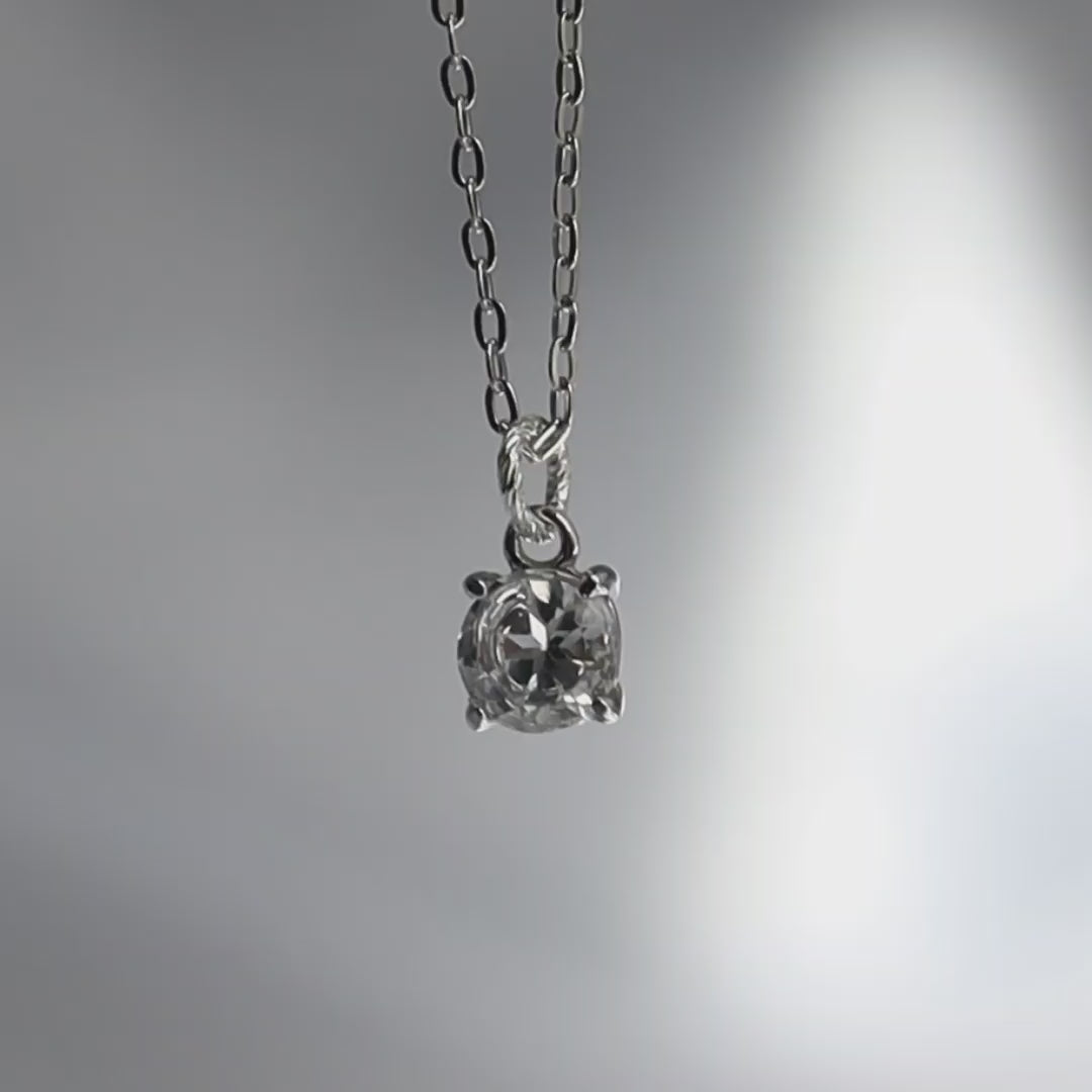 一粒石 ネックレス シルバーカラー E.M S925 Silver925】宝石質AAAホワイトトパーズ 1粒ネックレス – Stream Jewelry